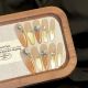 2627 Sunset permeates handmade manicure removable nail patches