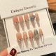 2632 Kamu Acacia handmade removable nail patch for wearing nail art