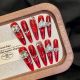 2570 Black tea slightly sweet handmade removable nail patch for wearing nail art