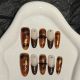 2596 Sunset West Mountain handmade removable nail patch for wearing nail art