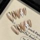 2532 Medusa handmade removable nail patches for wearing nail art