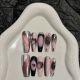 2531 Rose Galaxy handmade removable nail patch for wearing nail art