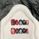 2492 Handmade wearable nail detachable nail patches in the Christmas atmosphere