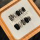 2534 Zebra handmade removable nail patch for wearing nail art
