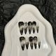 2497 Dark abstinence handmade wearable nail removable nail patch