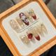 2537 Line Christmas handmade wearable nail removable nail patch
