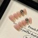 2400 Champagne Rose handmade wearable nail removable nail patch