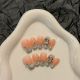 2523 Blue late sleepers handmade removable nail patches to wear nail art