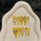 2447 Yellow Summer handmade removable nail patch for wearing nail art