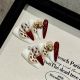 182 Chinese Goji handmade removable nail patch for wearing nail art