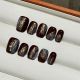 089 Cold Brew Gems handmade removable nail patches for wearing nail art