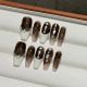 068 Night Muse handmade removable nail patches for wearing nail art