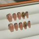 2284 Crystal waltz handmade removable nail patch for wearing nail art