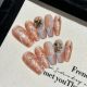 2481 Ice cream coffee handmade removable nail patch for wearing nail art