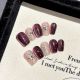 2457 Crystal Star River handmade removable nail patch for wearing nail art