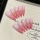 2443 Lychee jelly powder handmade removable nail patch for wearing nail art