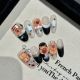 2349 Kapibala handmade removable nail patches for wearing nail art