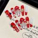 2234 Handmade detachable nail patches for wearing nails on Christmas Eve