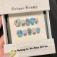 2219 Blue French handmade removable nail patch for wearing nail art