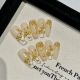 2458 Human wealth flower handmade wear nail removable nail patch