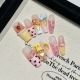 2437 Kapibala handmade removable nail patches for wearing nail art