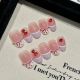 2366 Hemline pinch handmade removable nail patch for wearing nail art