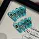 2199 Emerald Flash handmade removable nail patch for wearing nail art