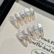 2344 Flash Moonlight handmade removable nail patch for wearing nail art