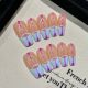 1939 Technology sense line handmade removable nail patch for wearing nail art