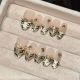2320 Gilt Tiger handmade removable nail patch for wearing nail art