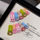 2213 Ugly mouth handmade removable nail patch for wearing nail art
