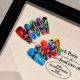 2210 Graffiti oil painting hand made removable nail patch for wearing nail art