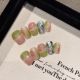 2099 Green Pursuit handmade removable nail patch for wearing nail art