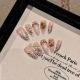 2218 Kitten hand made removable nail patch for wearing nail art