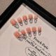 2217 Cranberry handmade wearable nail removable nail patches