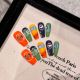 2183 Hand painted beverage hand made wearable nail removable nail patch