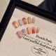 2126 Removable nail patch made by hand with gilt and color