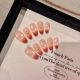 1990 Blush Star handmade removable nail patch for wearing nail art