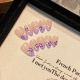 2144 Violet handmade removable nail patches for wearing nail art