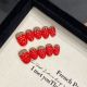 2076 Jelly strawberry handmade removable nail patch for wearing nail art