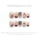 2072 White rhinestones handmade removable nail patch for wearing nail art