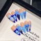 2060 Ocean Carving handmade removable nail patch for wearing nail art