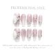 2059 Jade Butterfly floating shadow handmade removable nail patch for wearing nail art