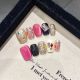 2049 Vintage Neon handmade removable nail patch for wearing nail art