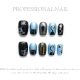 2051 Summer Sky handmade removable nail patch for wearing nail art
