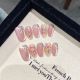 2039 Oil painting dried flowers handmade removable nail patch for wearing nail art