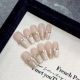 2033 Champagne Party Handmade wearable nail detachable nail patches