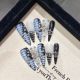 2011 Crocodile clay handmade removable nail patch for wearing nail art
