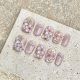 1972 Embossed peach blossom handmade removable nail patch for wearing nails