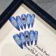 1965 Blue Ocean handmade removable nail patch for wearing nail art